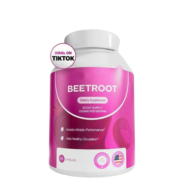 Organic Beetroot Capsules — 60 Count